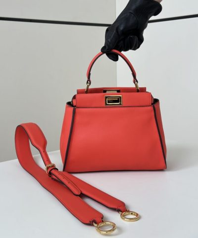 Fendi Peekaboo Orta Kırmızı Replika