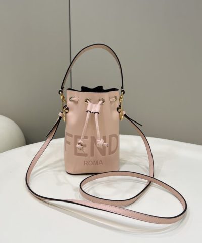 Replica Fendi Tresor Mini Bucket Pink
