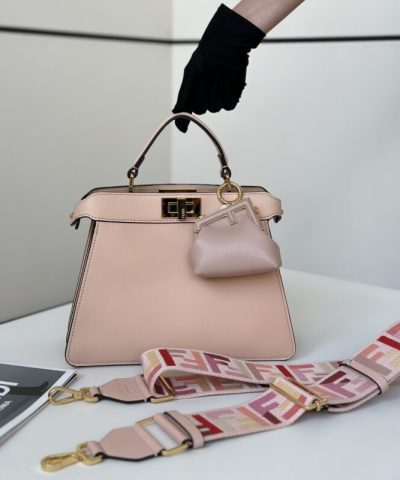 Replika Fendi Peekaboo Medium Pink