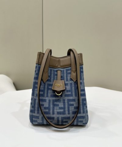 Replica Fendi Origami Piccolo Cotone Blu