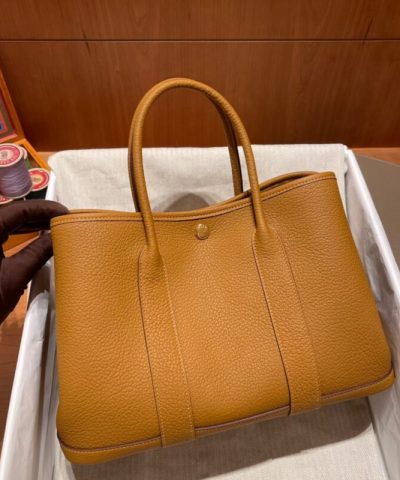 Réplica Hermès Garden Party 30cm Gergelim