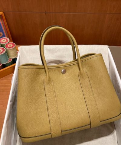 レプリカ エルメス ガーデンパーティ 30cm カルダモングレー