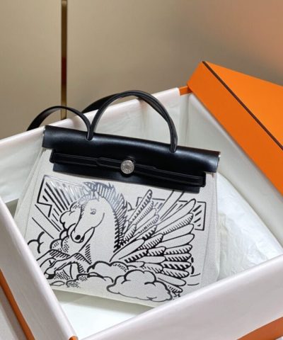 レプリカ エルメス エルバッグ 31cm ブラックホース