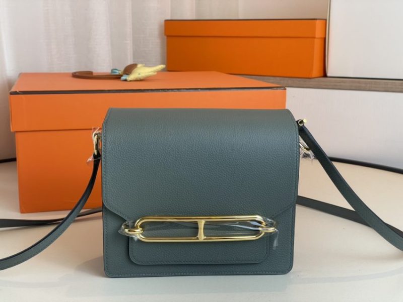 Hermes Bag Green Replica - Leather Front View