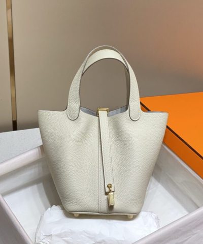Replica Hermès Picotin Lock Bianco