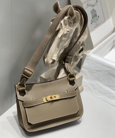 Réplica Hermès Jypsiere Elefante Cinza