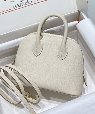 Replica Hermès Mini Bolide – White