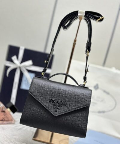Replica Prada Saffiano Black Envelope