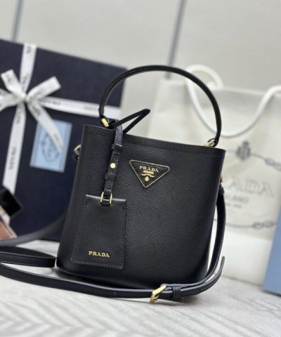 Replik Prada Saffiano Schwarz Eimer Schwarz