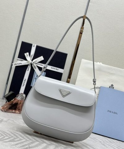Replica Prada Cleo Small Grey Flap