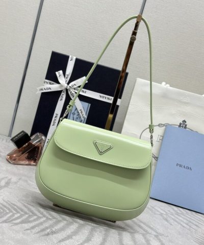 Replica Prada Cleo Small Green Flap