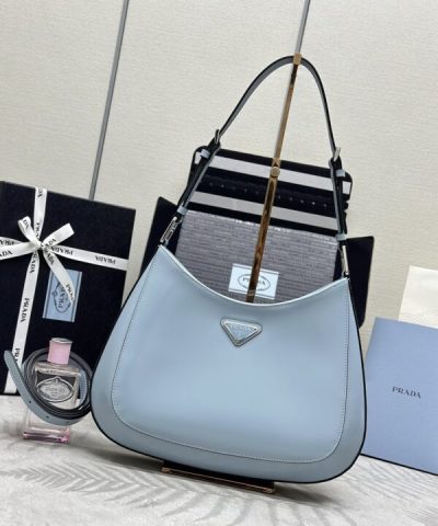 Replica Prada Cleo Brushed Blue Bag