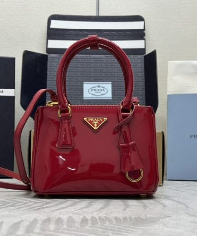 Replica Prada Galleria Red Patent