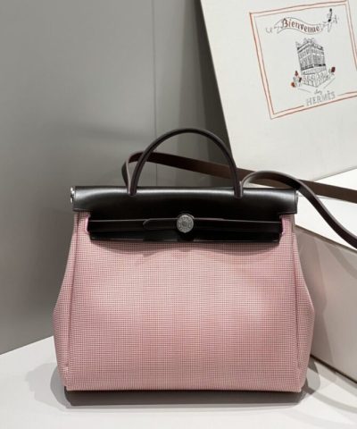 Replica Hermès Herbag 31Cm Pink