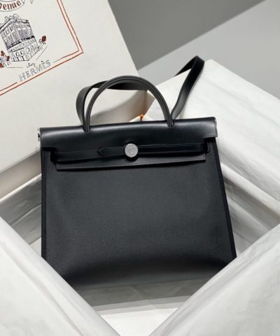 Replica Hermès Herbag 31Cm Nero