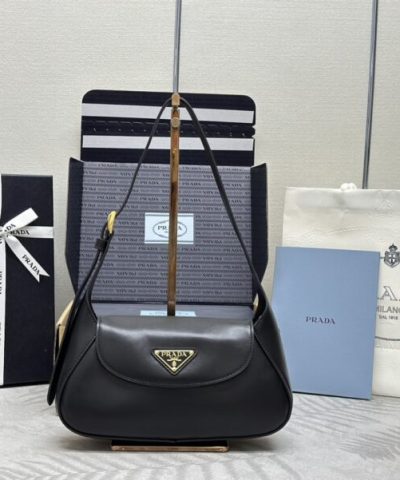 Replica Prada Small Shoulder Bag Black
