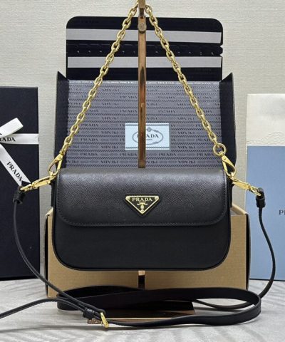 Replica Prada Mini Saffiano Black