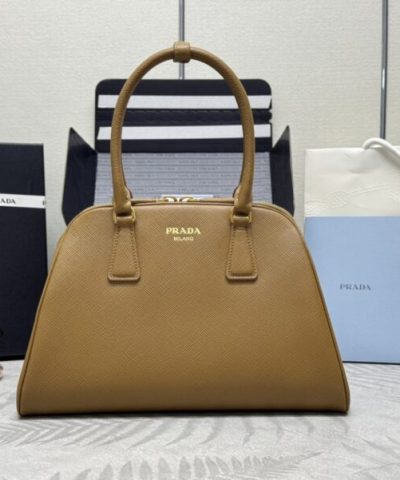 Replica Prada Large Saffiano Caramel