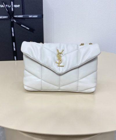 Replika YSL Loulou White Puffer