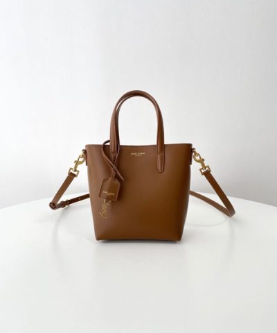 Replica YSL Tote Small Brown