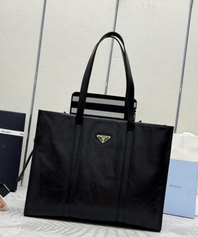 Replica Prada Antique Nappa Tote Black