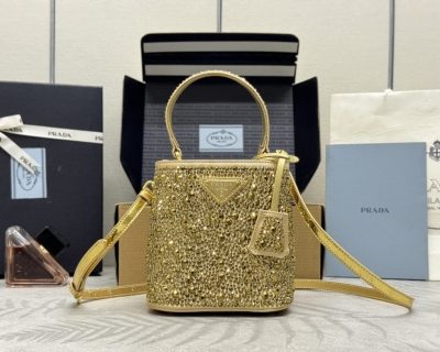 Replica Prada Crystal Bucket Bag