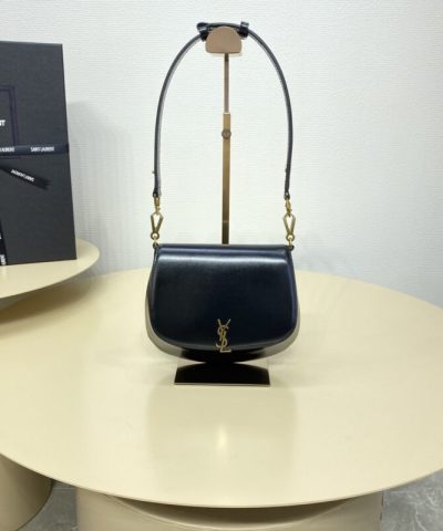 Réplica da bolsa YSL Voltaire preta