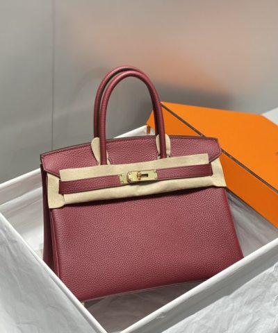 Replica Hermès Birkin Bordeaux Red
