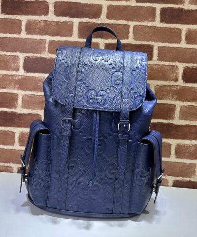 Gucci Orta Boy Sırt Çantası Tam Mavi Replika
