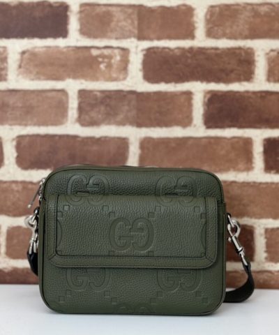 レプリカ グッチ ジャンボ GG クロスボディ グリーン
