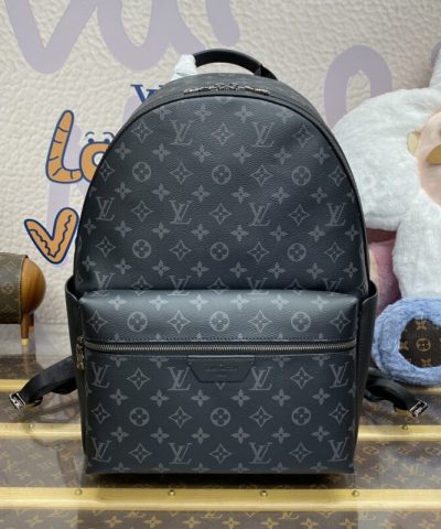 Replica Louis Vuitton Discovery Backpack Black Canvas