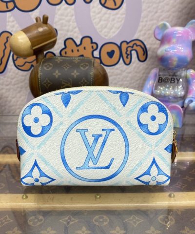 Replika Louis Vuitton Pochette Cosmétique Blue