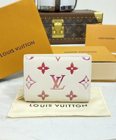 Louis Vuitton Zipper Coin Purse White&Pink