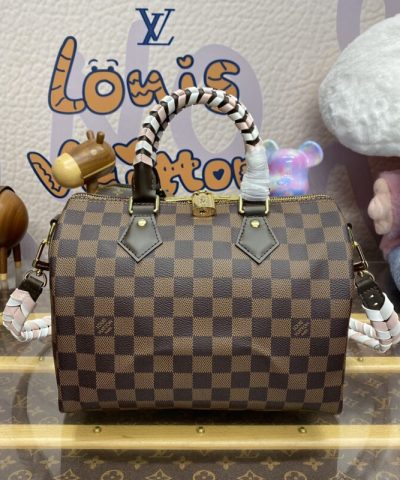 Replica Louis Vuitton Speedy Bandouliere 25 Brown Grid
