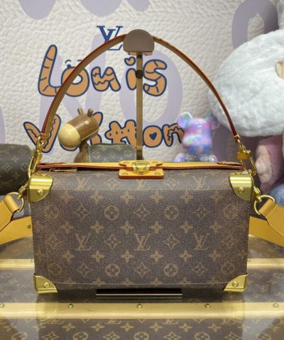 نسخة طبق الأصل من حقيبة Louis Vuitton Soul Trunk East West Brown