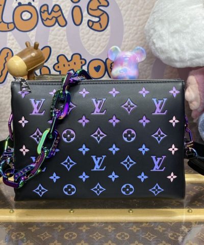Replica Louis Vuitton Coussin Black Purple