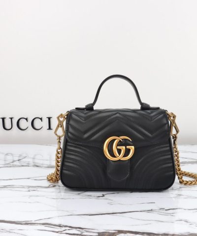 Gucci GG Marmont Üst Saplı Siyah Replika