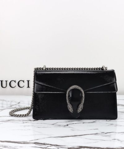 Replica Gucci Dionysus Small Shoulder Bag Patent Black
