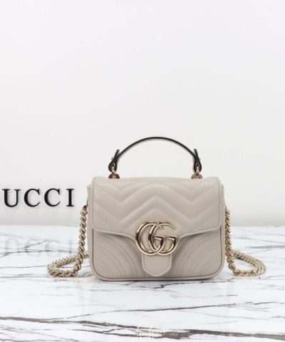 Réplica Gucci Marmont Mini Top Handle Bege
