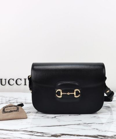 Replik Gucci G 1955 Horsebit Schwarz