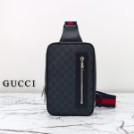 Réplica da bolsa tiracolo Gucci Supreme preta