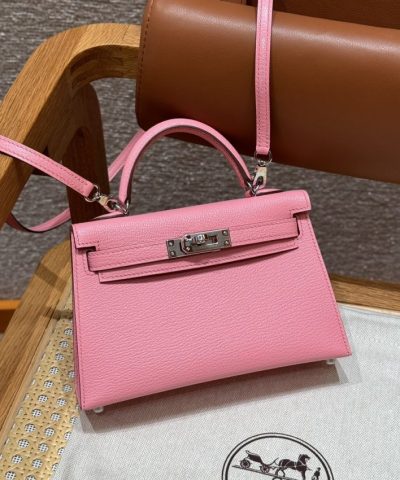 Réplica Hermès Kelly Rose Confetti