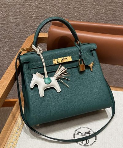 Αντίγραφο Hermès Kelly Malachite Togo