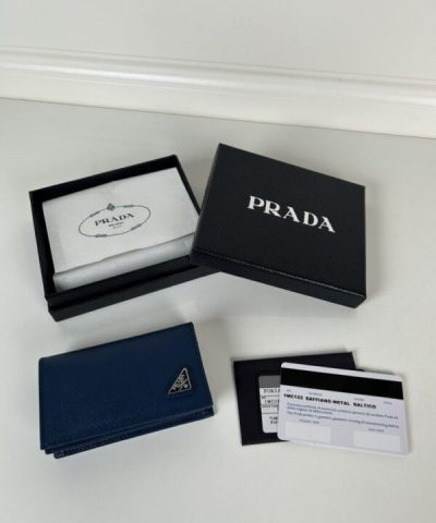Replika Prada Saffiano pung blå