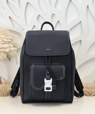 Batoh Dior Saddle černý s klopou