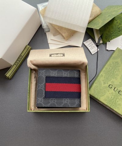 Replica Gucci Double G Bifold Portemonnee Canvas