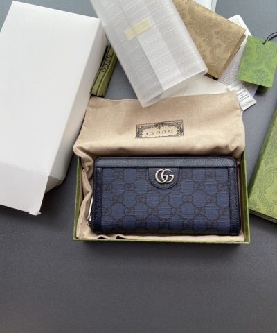 Replica Gucci Ophidia Zipper Wallet Black
