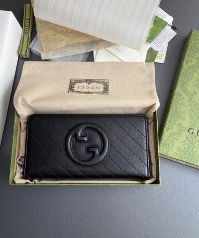 Réplique de portefeuille Gucci Blondie à fermeture éclair –