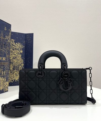 Replika Dior Lady D – Joy Große Tasche Schwarz Matt