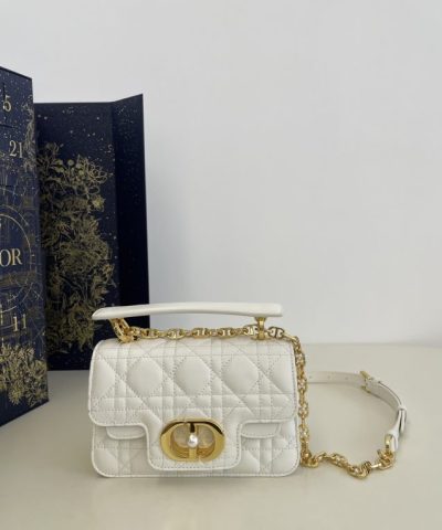 Αντίγραφο Dior Jolie Top Handle Λευκό